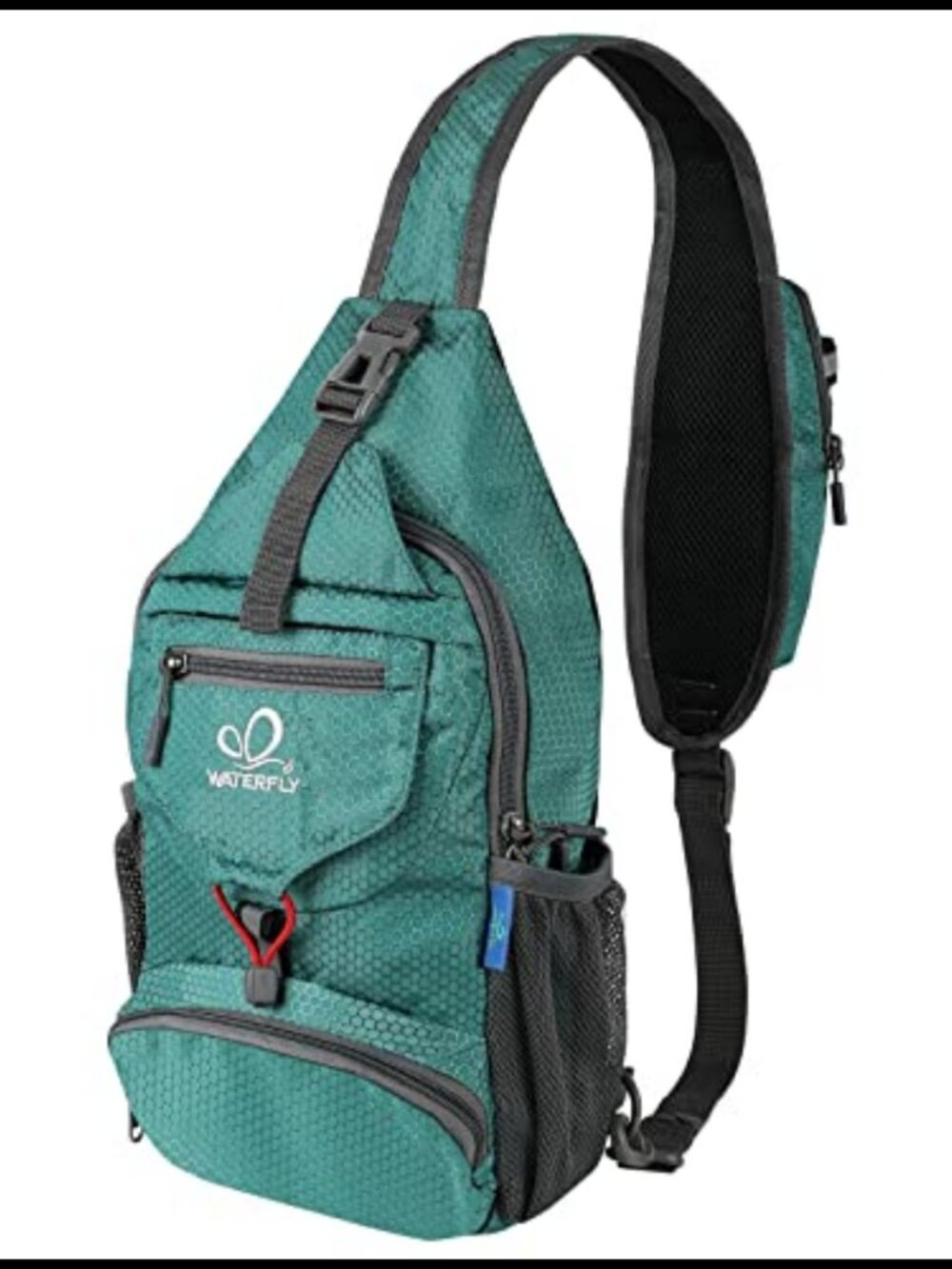WATERFLY Packable Sling Backpack Lightweight Crossbody Bag Travel Daypack
